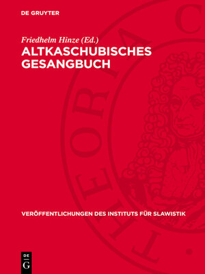 cover image of Altkaschubisches Gesangbuch